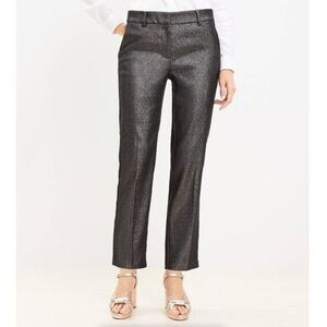 Banana Republic | Women’s black sparkle Avery ankle slacks, side/back pockets 0